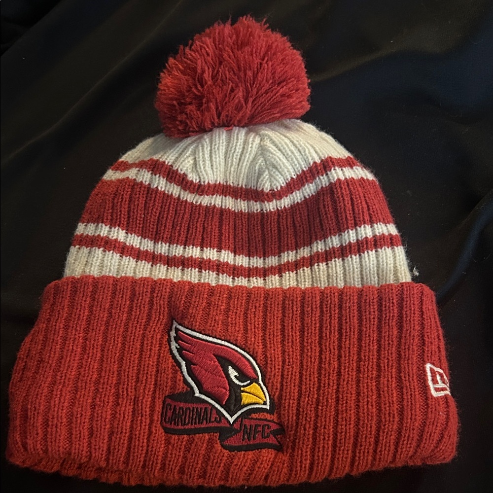 NFL AZ Cardnials Pom Beanie with Logo